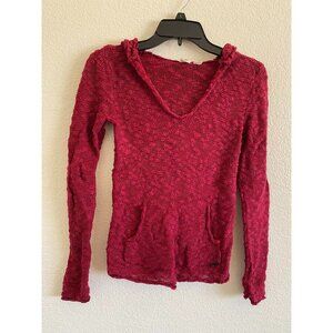 Red Roxy XS Knit Sweatshirt